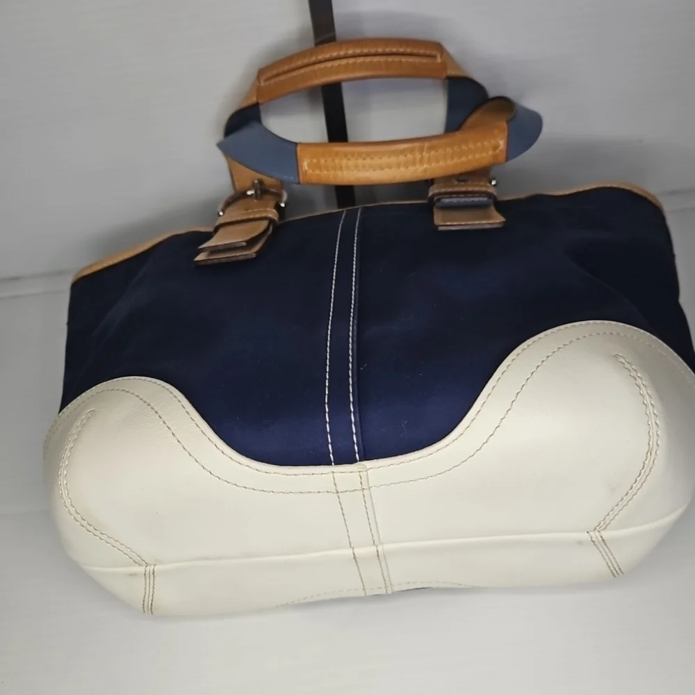 Coach Vintage Y2K SoHo Hampton Mini Daisy Canvas Tote Bag Purse L3J-4428 - Picture 7 of 12